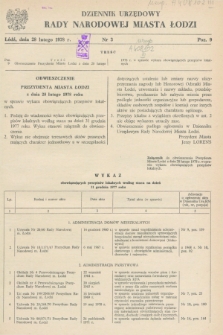 Dziennik Urzędowy Rady Narodowej M. Łodzi. 1978, nr 3 (28 lutego)
