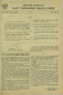 Dziennik Urzędowy Rady Narodowej M. Łodzi. 1979, nr 7 (2 lipca)