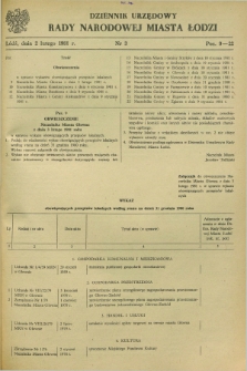 Dziennik Urzędowy Rady Narodowej M. Łodzi. 1981, nr 3 (2 lutego)