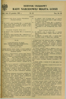 Dziennik Urzędowy Rady Narodowej M. Łodzi. 1981, nr 10 (15 grudnia)