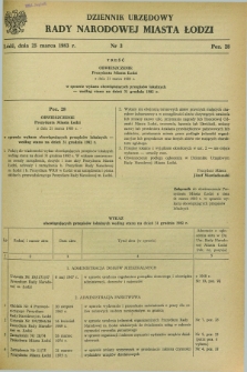 Dziennik Urzędowy Rady Narodowej M. Łodzi. 1983, nr 3 (25 marca)