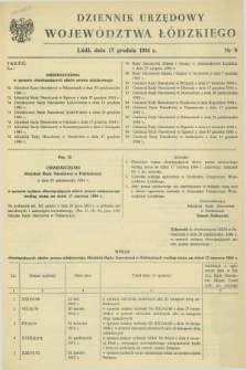 Dziennik Urzędowy Województwa Łódzkiego. 1984, nr 8 (17 grudnia)