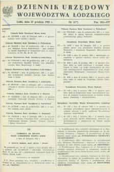 Dziennik Urzędowy Województwa Łódzkiego. 1985, nr 12 (27 grudnia)