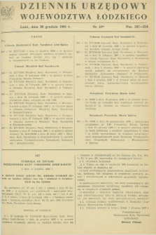 Dziennik Urzędowy Województwa Łódzkiego. 1986, nr 18 (30 grudnia)