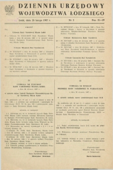 Dziennik Urzędowy Województwa Łódzkiego. 1987, nr 3 (26 lutego)