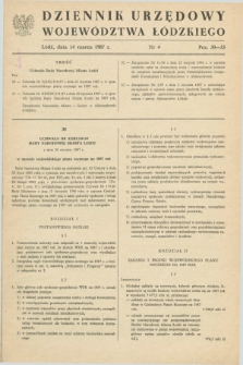 Dziennik Urzędowy Województwa Łódzkiego. 1987, nr 4 (14 marca)