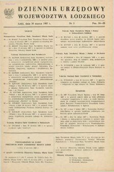 Dziennik Urzędowy Województwa Łódzkiego. 1987, nr 5 (30 marca)