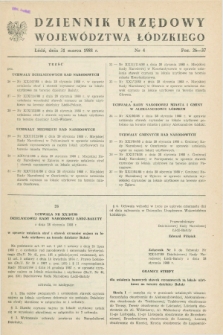 Dziennik Urzędowy Województwa Łódzkiego. 1988, nr 4 (31 marca)
