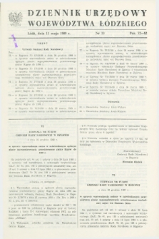 Dziennik Urzędowy Województwa Łódzkiego. 1989, nr 10 (13 maja)