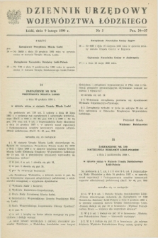 Dziennik Urzędowy Województwa Łódzkiego. 1990, nr 5 (9 lutego)