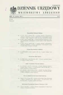 Dziennik Urzędowy Województwa Łódzkiego. 1993, nr 9 (16 września)