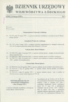 Dziennik Urzędowy Województwa Łódzkiego. 1995, nr 3 (24 lutego)