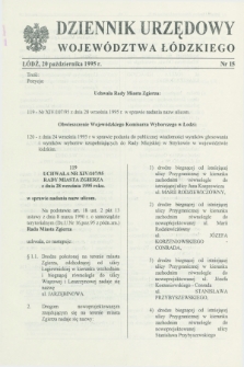 Dziennik Urzędowy Województwa Łódzkiego. 1995, nr 15 (20 października)