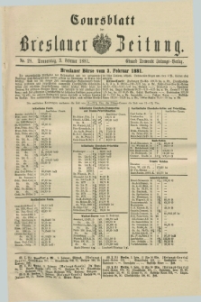 Coursblatt der Breslauer Zeitung. 1881, No. 28 (3 Februar)