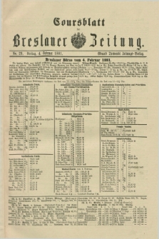 Coursblatt der Breslauer Zeitung. 1881, No. 29 (4 Februar)