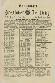 Coursblatt der Breslauer Zeitung. 1881, No. 36 (12 Februar)