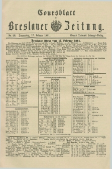 Coursblatt der Breslauer Zeitung. 1881, No. 40 (17 Februar)