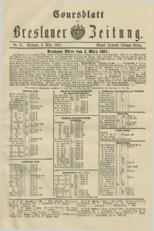 Coursblatt der Breslauer Zeitung. 1881, No. 51 (2 März)
