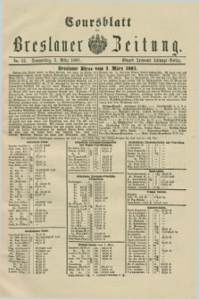 Coursblatt der Breslauer Zeitung. 1881, No. 52 (3 März)