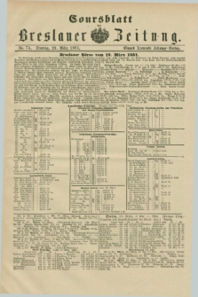Coursblatt der Breslauer Zeitung. 1881, No. 74 (29 März)