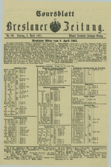 Coursblatt der Breslauer Zeitung. 1881, No. 80 (5 April)