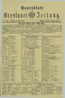 Coursblatt der Breslauer Zeitung. 1881, Nr. 102 (3 Mai)