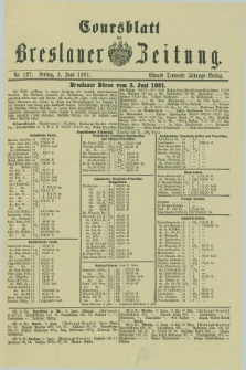 Coursblatt der Breslauer Zeitung. 1881, Nr. 127 (3 Juni)