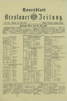 Coursblatt der Breslauer Zeitung. 1881, Nr. 170 (25 Juli)