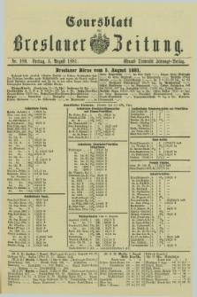 Coursblatt der Breslauer Zeitung. 1881, Nr. 180 (5 August)