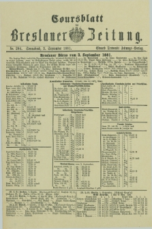 Coursblatt der Breslauer Zeitung. 1881, Nr. 204 (3 September)