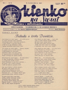 Okienko na Świat : pismo dzieci i młodzieży. 1937, nr 12