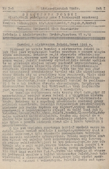 Szachista Polski : miesięcznik poświęcony grze i kompozycji szachowej. 1946, nr 7-8