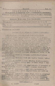 Szachista Polski : miesięcznik poświęcony grze i kompozycji szachowej. 1947, nr 1