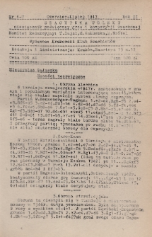 Szachista Polski : miesięcznik poświęcony grze i kompozycji szachowej. 1947, nr 6-7