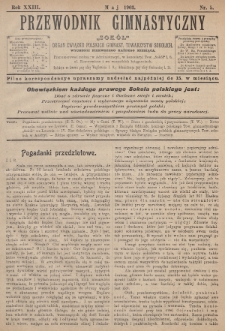 Przewodnik Gimnastyczny „Sokoł” : organ Związku Polskich Gimnastycznych Towarzystw Sokolich. R.23 (1903), nr 5