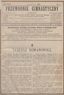 Przewodnik Gimnastyczny „Sokoł” : organ Związku Polskich Gimnastycznych Towarzystw Sokolich. R.24 (1904), nr 7