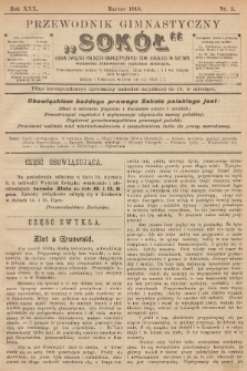 Przewodnik Gimnastyczny „Sokoł” : organ Związku Polskich Gimnastycznych Towarzystw Sokolich. R.30 (1910), nr 3