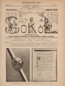 Przewodnik Gimnastyczny „Sokół” : organ Związku Towarzystw Gimnastycznych „Sokół” w Polsce. R.47 (1930), nr 3