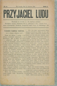 Przyjaciel Ludu. R.1, nr 6 (15 czerwca 1889)