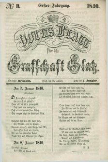 Volks-Blatt für die Graffschaft Glatz. Jg.1, №. 3 (18 Januar 1840)