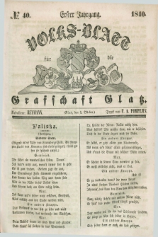 Volks-Blatt für die Graffschaft Glatz. Jg.1, №. 40 (3 Oktober 1840)