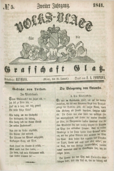 Volks-Blatt für die Graffschaft Glatz. Jg.2, №. 5 (30 Januar 1841)
