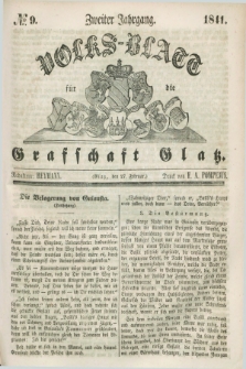 Volks-Blatt für die Graffschaft Glatz. Jg.2, №. 9 (27 Februar 1841)