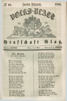 Volks-Blatt für die Graffschaft Glatz. Jg.2, №. 19 (8 Mai 1841)