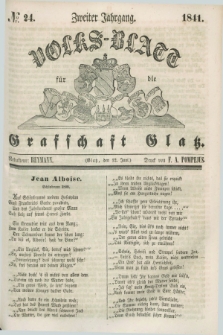 Volks-Blatt für die Graffschaft Glatz. Jg.2, №. 24 (12 Juni 1841)