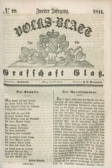 Volks-Blatt für die Graffschaft Glatz. Jg.2, №. 29 (17 Juli 1841)