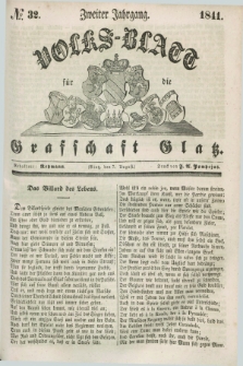 Volks-Blatt für die Graffschaft Glatz. Jg.2, №. 32 (7 August 1841)