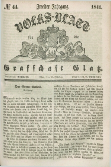 Volks-Blatt für die Graffschaft Glatz. Jg.2, №. 44 (30 Oktober 1841)