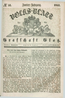Volks-Blatt für die Graffschaft Glatz. Jg.2, №. 51 (18 Dezember 1841)