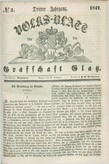 Volks-Blatt für die Graffschaft Glatz. Jg.3, №. 3 (15 Januar 1842)